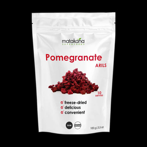 Pomegranate Freeze-Dried Arils 100g-Matakana Superfoods-Matakana Pharmacy